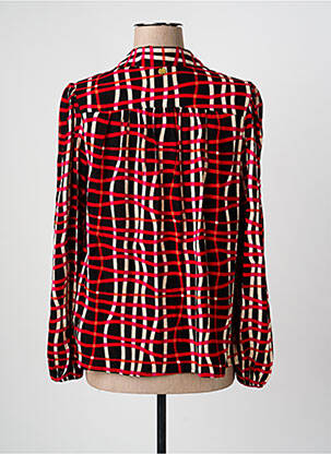 Chemisier tissage crêpe manches longues noir LOLA ESPELETA femme