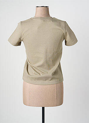 T-shirt col v manches courtes vert COJ DENIM femme