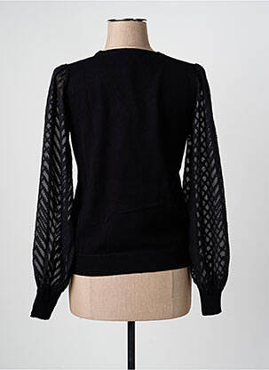 Pull coupe cintrée manches longues noir FREEMAN T.PORTER femme