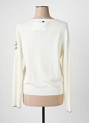 Pull coupe cintrée manches longues blanc FREEMAN T.PORTER femme