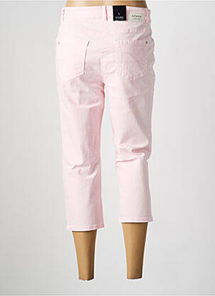 Pantacourt coupe droite taille normale rose STARK femme