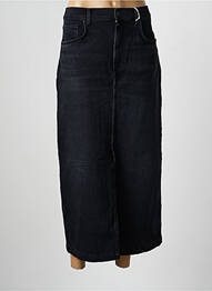 Jupe longue coupe droite noir CUP OF JOE DENIM femme