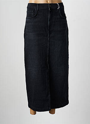 Jupe longue coupe droite noir CUP OF JOE DENIM femme