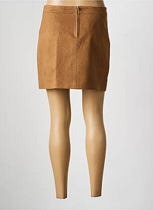 Jupe courte doublure marron GRACE & MILA femme