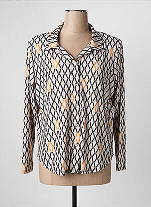 Chemisier coupe cintrée manches longues blanc GENUINE femme