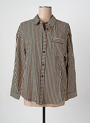 Chemisier coupe droite manches longues noir LOLA ESPELETA femme