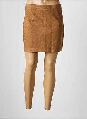 Jupe courte doublure marron GRACE & MILA femme