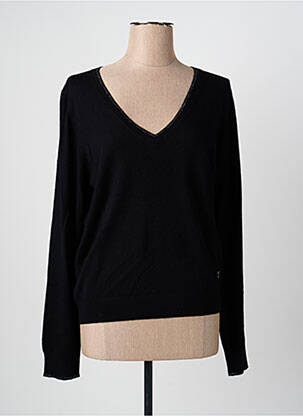 Pull coupe cintrée manches longues noir FREEMAN T.PORTER femme