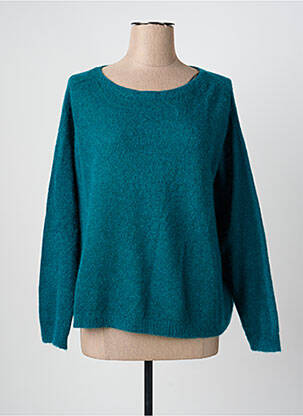 Pull col rond manches longues vert LOLA ESPELETA femme