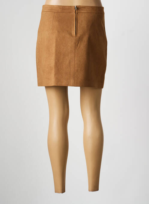 Jupe courte doublure marron GRACE & MILA femme