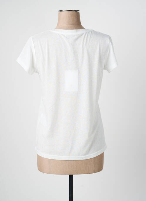 T-shirt col v manches courtes blanc FREEMAN T.PORTER femme
