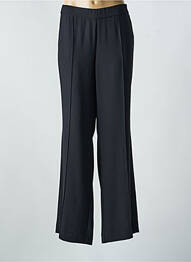 Pantalon large tissage popeline taille normale noir STARK femme