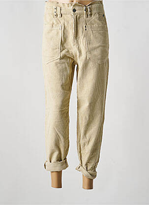 Pantalon 7/8 stretch taille normale beige FREEMAN T.PORTER femme