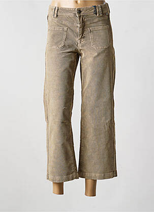 Pantalon 7/8 stretch taille normale vert FREEMAN T.PORTER femme