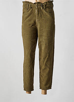 Pantalon 7/8 stretch taille normale vert FREEMAN T.PORTER femme