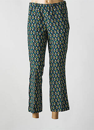 Pantalon 7/8 stretch taille normale vert STARK femme