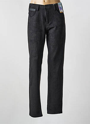 Pantalon droit stretch taille normale noir QUATRE VINGT JOURS femme