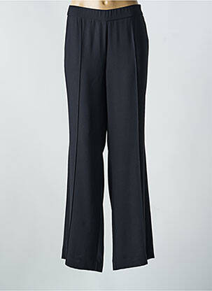 Pantalon large tissage popeline taille normale noir STARK femme