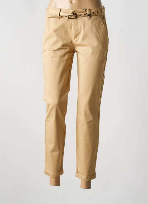 Pantalon 7/8 stretch taille normale beige FREEMAN T.PORTER femme