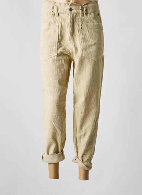 Pantalon 7/8 stretch taille normale beige FREEMAN T.PORTER femme