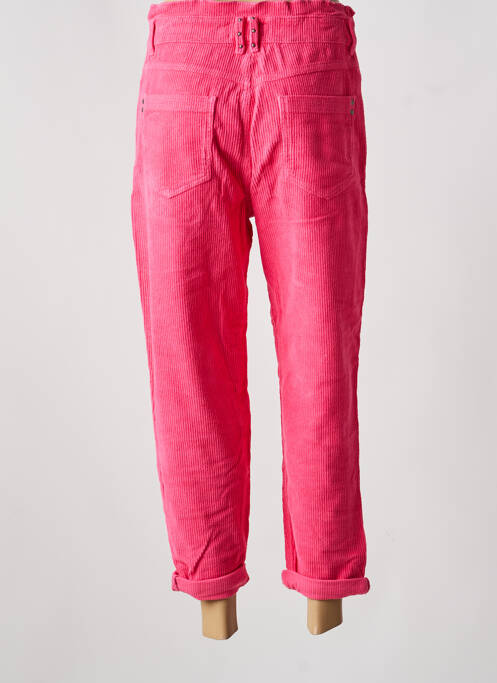 Pantalon 7/8 stretch taille normale rose FREEMAN T.PORTER femme