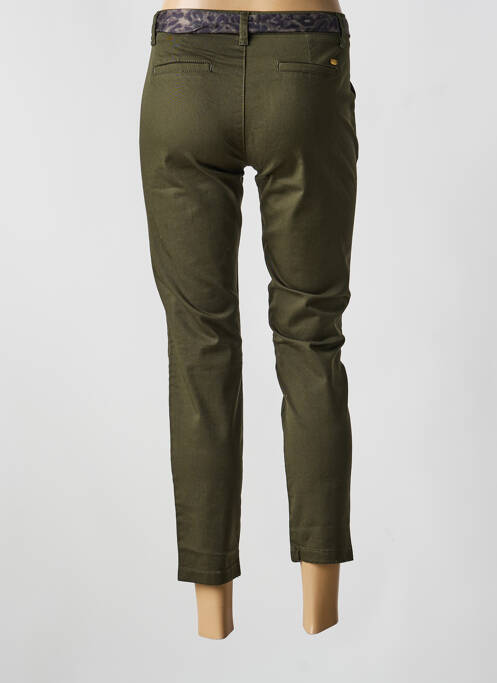 Pantalon 7/8 stretch taille normale vert FREEMAN T.PORTER femme