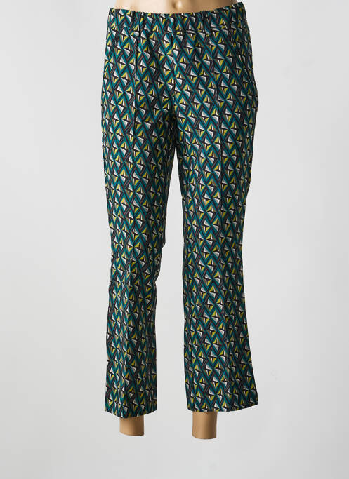 Pantalon 7/8 stretch taille normale vert STARK femme