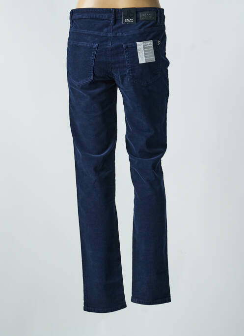 Pantalon droit stretch taille normale bleu STARK femme