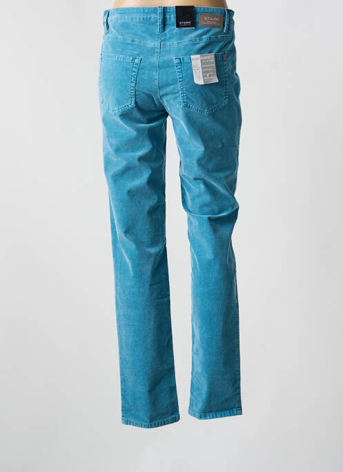 Pantalon droit stretch taille normale bleu STARK femme