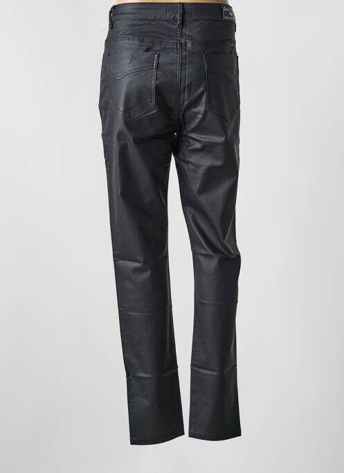Pantalon droit stretch taille normale noir QUATRE VINGT JOURS femme