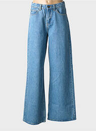 Jeans coupe large tissage brut taille normale bleu GRACE & MILA femme
