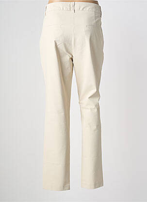 Pantalon chino fermeture zippée sous rabat boutonné taille normale beige STARK femme
