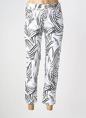 Pantalon 7/8 stretch taille normale blanc STARK femme
