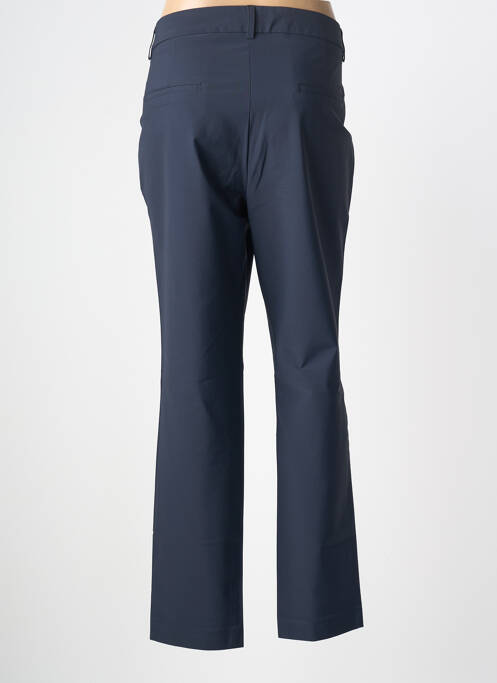 Pantalon chino fermeture zippée sous rabat boutonné taille normale bleu STARK femme