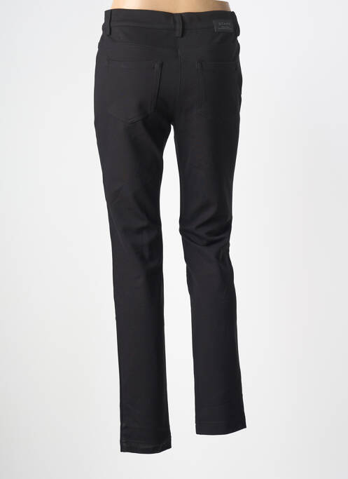 Pantalon slim tissage popeline taille normale noir STARK femme