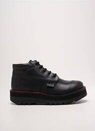 Bottines/boots tissage satiné talon de 4 à 6cm noir KICKERS femme