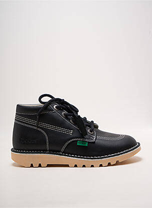 Bottines/boots bout rond talon plat jusqu'à 3cm noir KICKERS femme