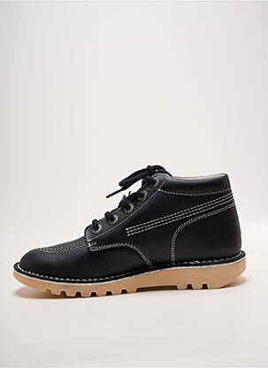 Bottines/boots bout rond talon plat jusqu'à 3cm noir KICKERS femme