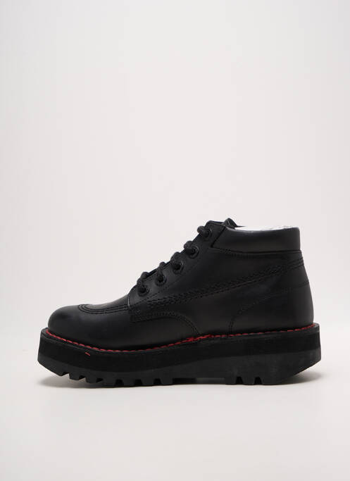 Bottines/boots tissage satiné talon de 4 à 6cm noir KICKERS femme