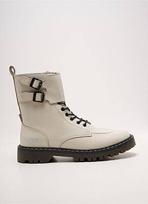 Bottines/boots talon bas talon plat jusqu'à 3cm blanc KICKERS femme