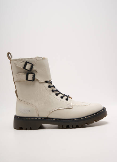 Bottines/boots talon bas talon plat jusqu'à 3cm blanc KICKERS femme