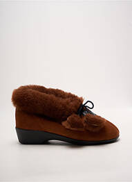 Chaussons/pantoufles bout rond talon plat jusqu'à 3cm orange LADY femme