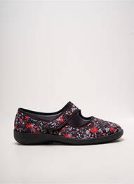 Chaussons/pantoufles semelle amovible talon plat jusqu'à 3cm noir FARGEOT femme