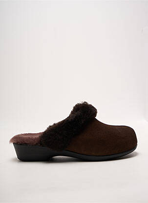 Mules/sabots talon plat jusqu'à 3cm marron LADY femme