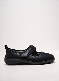 Chaussons/pantoufles semelle amovible talon plat jusqu'à 3cm noir FARGEOT femme