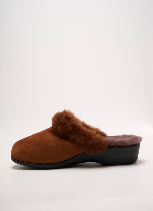 Mules/sabots talon plat jusqu'à 3cm orange LADY femme