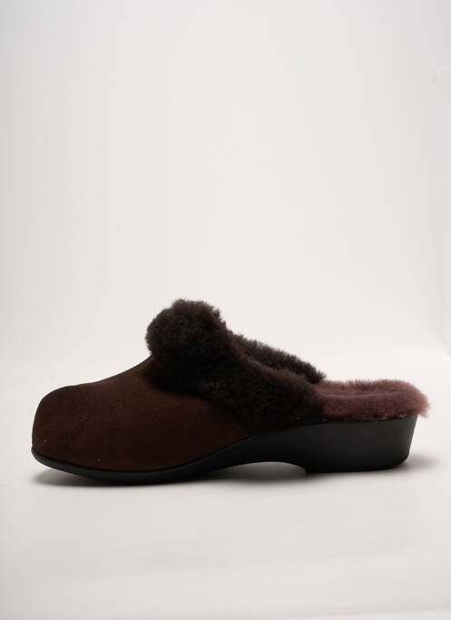 Mules/sabots talon plat jusqu'à 3cm marron LADY femme