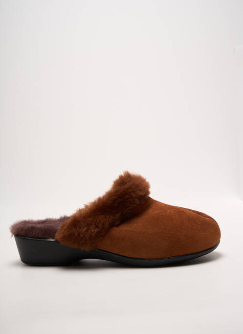 Mules/sabots talon plat jusqu'à 3cm orange LADY femme