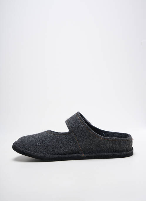 Chaussons/pantoufles voute plantaire talon plat jusqu'à 3cm gris FARGEOT femme