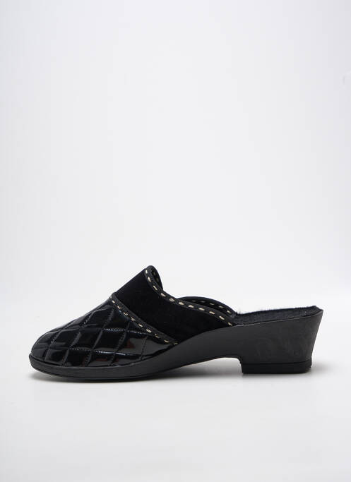 Mules/sabots talon de 4 à 6cm noir FARGEOT femme